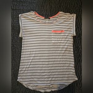 Papermoon Pink and White Short Sleeve Tee